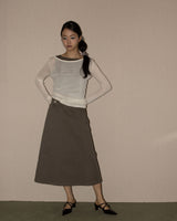 BACKLESS LONG ONE-PIECE (KHAKI)