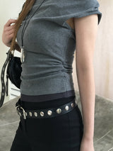 Summer halter layered T