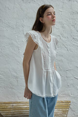 Bird button blouse