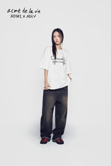 24FW HOSHI X ADLV タイガースケッチ 半袖Tシャツ クリーム