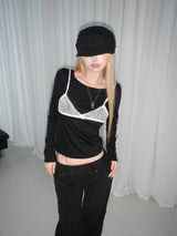 lingerie out tee(4 color) 