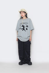 Black City Cat Short-Sleeved T-Shirt