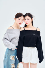 off shoulder knit