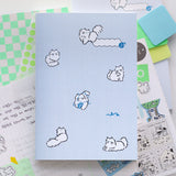 Note Cream cat scrap book
