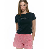 ステイポジティブTシャツ Black