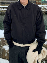Yuki two-way quilted cotton collar jacket