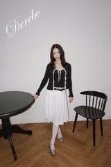 Lily Lace Sleeveless Cardigan Two-Piece Set
