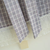 Yuna Check Ribbon Blouse