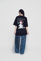 24FW SNOW BEAR SHORT SLEEVE T-SHIRT BLACK