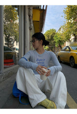 スカイレタリングスリムロングスリーブTシャツ