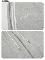 Embroidered letter wide banding sweat pants