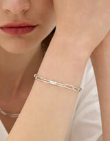 26SS★ [Premium Plating] H Edition AB Round Tag Chain Bracelet