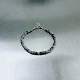 マットブラックビーズブレスレット