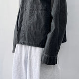 Faded Cropped Work Jacket