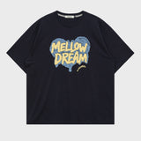 MELLOW DREAM Sketch Heart Half Sleeve T-shirt