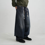 Rope baggy balloon darkblue jean