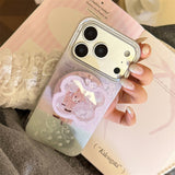 Aurora Glitter Ribbon Bambitalk iPhone Case