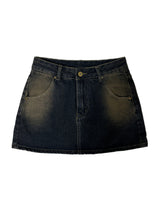 [BELT & INNER SHORTS] 秋デニム ブラウン カーキ デニムスカート – SK