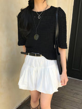 Draw Balloon Belt SET Banding MIni Skirt