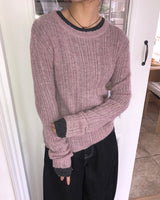 Luhan Ribbed Round Knit