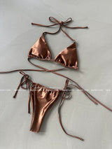 satin strap bikini