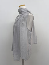 [Scarf SET] Sica V-Neck Sleeveless Blouse