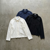 Crinkled Textured Long-Sleeve Shirt