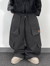 subtle patch cargo pants