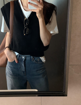 [Lè made/7,000 Sold] ルメイド ベーシック Vネック ベスト