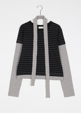 STRIPE DOT LAYER TEE