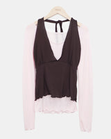 Breton Wave Halter-Neck Layered Set
