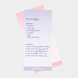 gradient grid non-sticky memopad Set (PINK+BLUE+PURPLE)