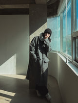 Free Raccoon Hood Duffle Coat