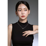 Drop Half Moon Necklace