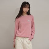 Dolphin Check Applique Crew Neck Knit
