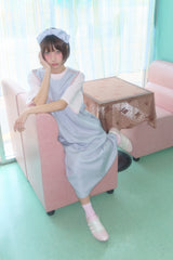 ボウリボンサテンヘアバンド (BLUE)