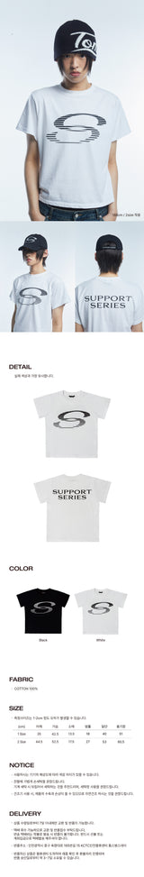 サポートシリーズスピードロゴハーフTシャツホワイト