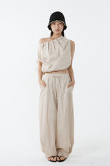 FLOW WIDE PANTS_BEIGE