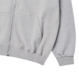 25SS ボックスベーシックロゴフーディージップアップ メランジ