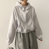 Pope Incision Pocket High Neck Hooded Zip-Up