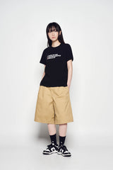 25SS チェックリストウーマン半袖Tシャツ ブラック