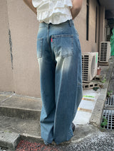 バイアスワイドジーンズ (2C)