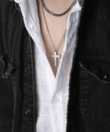 NN-104 Layered Cross Chain Necklace