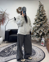 Raven Velvet Track Pigment Brushed Pants