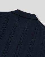 Tiban Cable Knit Short‑Sleeve Cardigan
