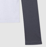 Ray Two-Tone See-Through Raglan Long Sleeve