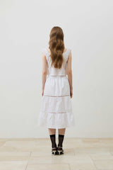 CUDDLY SLEEVELESS TOP / WHITE
