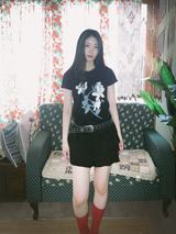 花柄Tシャツ