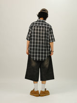 GM Check Overfit Half Shirts