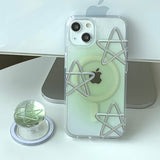 Green - スプリングスター Magsafe フォーンケース スマホグリップ セット